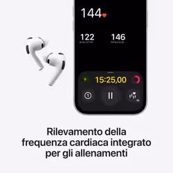 Apple AirPods Pro (terza generazione) AirPods Pro (3rd generation) Auricolare True Wireless Stereo (TWS) In-ear Chiamate/Musica/Sport/Tutti i giorni Bluetooth Bianco - Vista aggiuntiva 4