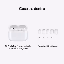 Apple AirPods Pro (terza generazione) AirPods Pro (3rd generation) Auricolare True Wireless Stereo (TWS) In-ear Chiamate/Musica/Sport/Tutti i giorni Bluetooth Bianco - Vista aggiuntiva 8