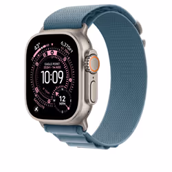 Apple MFTK4ZM/A accessorio indossabile intelligente Band Blu Titanio, Poliestere, Spandex - Vista aggiuntiva 2
