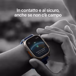 Apple Watch Ultra 3 GPS + Cellular 49mm Cassa Titanio con Alpine Loop Blu Chiaro - Small - Vista aggiuntiva 4
