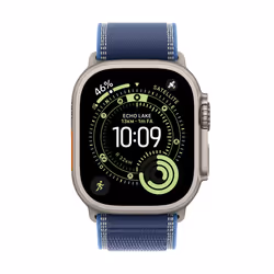 Apple Watch Ultra 3 GPS + Cellular 49mm Cassa Titanio con Trail Loop Blu/Blu Acceso - M/L - Vista aggiuntiva 2