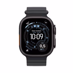 Apple Watch Ultra 3 GPS + Cellular 49mm Cassa Titanio Nero con Band Ocean Nero - Vista aggiuntiva 2