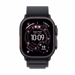 Apple Watch Ultra 3 GPS + Cellular 49mm Cassa Titanio Nero con Alpine Loop Nero- Large - Vista aggiuntiva 2
