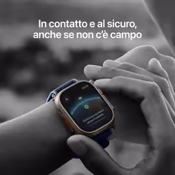 Apple Watch Ultra 3 GPS + Cellular 49mm Cassa Titanio Nero con Alpine Loop Terra Cotta - M/L - Vista aggiuntiva 4