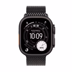 Apple Watch Ultra 3 GPS + Cellular 49mm Cassa Titanio Nero con Loop in maglia Milanese Titanio Nero - Medium - Vista aggiuntiva 2