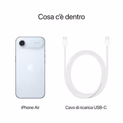 Apple iPhone Air 256 GB Celeste - Vista aggiuntiva 8