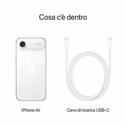 Apple iPhone Air 1 TB Bianco Nuvola - Vista aggiuntiva 8