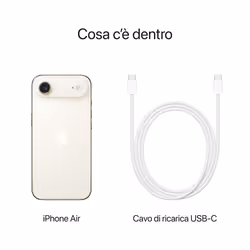Apple iPhone Air 1 TB Oro Chiaro - Vista aggiuntiva 8