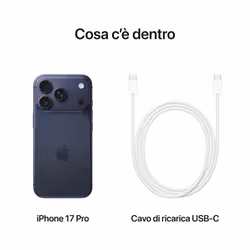 Apple iPhone 17 Pro 256 GB Blu Profondo - Vista aggiuntiva 8