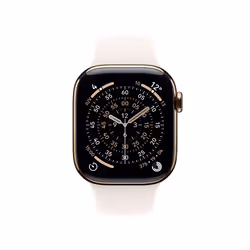 Apple Watch Series 11 GPS + Cellular 42mm Cassa Titanio Oro con Band Rosa Fard - M/L - Vista aggiuntiva 2