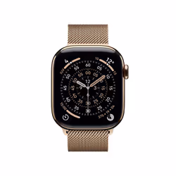 Apple Watch Series 11 GPS + Cellular 42mm Cassa Titanio Oro con Loop in maglia Milanese Oro - Vista aggiuntiva 2