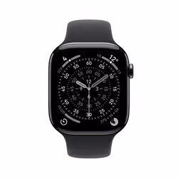 Apple Watch Series 11 GPS + Cellular 46mm Cassa Titanio Ardesia con Sport Band Nero - M/L - Vista aggiuntiva 2