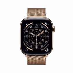 Apple Watch Series 11 GPS + Cellular 46mm Cassa Titanio Oro con Loop in maglia Milanese Oro - M/L - Vista aggiuntiva 2