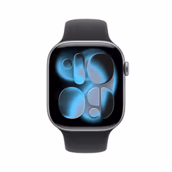 Apple Watch Series 11 GPS 46mm Cassa Alluminio Grigio Siderale con Sport Band Nero - M/L - Vista aggiuntiva 2