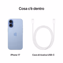Apple iPhone 17 512 GB Azzurro Nebbia - Vista aggiuntiva 8