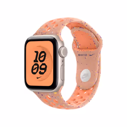 Apple MGA64ZM/A accessorio indossabile intelligente Band Rosa Alluminio, Fluoroelastomero - Vista aggiuntiva 2