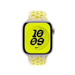 Apple MGAA4ZM/A accessorio indossabile intelligente Band Giallo Alluminio, Fluoroelastomero - Vista aggiuntiva 3