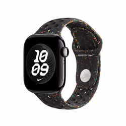 Apple MGAF4ZM/A accessorio indossabile intelligente Band Nero Alluminio, Fluoroelastomero - Vista aggiuntiva 2