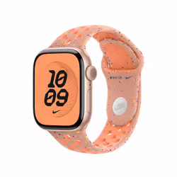 Apple MGAU4ZM/A accessorio indossabile intelligente Band Rosa Alluminio, Fluoroelastomero - Vista aggiuntiva 2