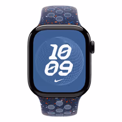 Apple MGAX4ZM/A accessorio indossabile intelligente Band Blu Fluoroelastomero - Vista aggiuntiva 3