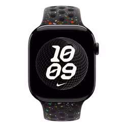 Apple MGC34ZM/A accessorio indossabile intelligente Band Nero Alluminio, Fluoroelastomero - Vista aggiuntiva 3
