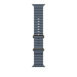Apple Natural Titanium Finish Band Blu Fluoroelastomero, Titanio