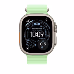 Apple Natural Titanium Finish Band Verde Fluoroelastomero, Titanio - Vista aggiuntiva 3