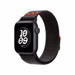 Apple Nike Sport Loop Band Nero Nylon, Poliestere riciclato, Spandex - Vista aggiuntiva 2
