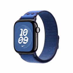 Apple Nike Sport Loop Band Blu Nylon, Poliestere riciclato, Spandex - Vista aggiuntiva 2
