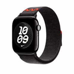 Apple Nike Sport Loop Band Nero Nylon, Poliestere riciclato, Spandex - Vista aggiuntiva 2