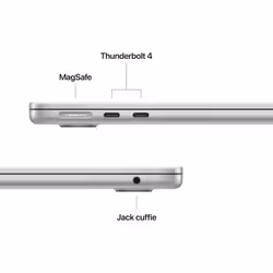 Apple MacBook Air 13" M5 chip 10‑core CPU 10‑core GPU, 24GB, 1TB SSD - Argento - Vista aggiuntiva 6