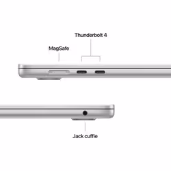 Apple MacBook Air 15" M5 chip 10‑core CPU 10‑core GPU, 16GB, 1TB SSD - Argento - Vista aggiuntiva 6