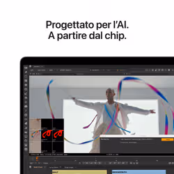 Apple MacBook Pro 16" M5 Max chip 18‑core CPU 32‑core GPU, 36GB, 2TB SSD - Argento - Vista aggiuntiva 4