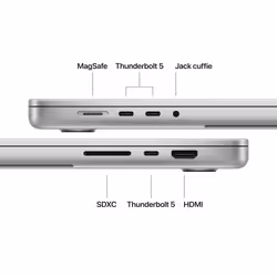 Apple MacBook Pro 16" M5 Max chip 18‑core CPU 32‑core GPU, 36GB, 2TB SSD - Argento - Vista aggiuntiva 7