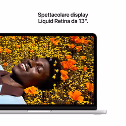 Apple MacBook Neo 13"A18 Pro chip 6‑core CPU 5‑core GPU 8GB 512GB SSD Touch ID - Argento - Vista aggiuntiva 5
