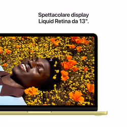 Apple MacBook Neo 13"A18 Pro chip 6‑core CPU 5‑core GPU 8GB 512GB SSD Touch ID - Giallo agrume - Vista aggiuntiva 5