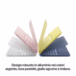 Apple MacBook Neo 13"A18 Pro chip 6‑core CPU 5‑core GPU 8GB 512GB SSD Touch ID - Rosa pastello - Vista aggiuntiva 3