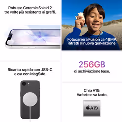 Apple iPhone 17e 256GB Bianco - Vista aggiuntiva 5