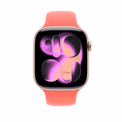 Apple Cinturino Sport rosa guava (46 mm) - S/M - Vista aggiuntiva 3