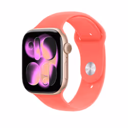 Apple Cinturino Sport rosa guava (46 mm) - M/L - Vista aggiuntiva 2