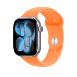 Apple Cinturino Sport mandarino (46 mm) - S/M - Vista aggiuntiva 2