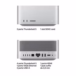 Apple Mac Studio: Chip M5 Ultra con cpu 30 core e gpu 64 core, 1TB SSD - Vista aggiuntiva 4