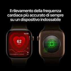 Apple Watch Series 12 GPS + Cellular, cassa 42 mm in alluminio grigio siderale con cinturino Sport blu marino - S/M