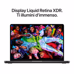 Apple MacBook Pro 14" M5 Pro chip 15‑core CPU 16‑core GPU, 24GB, 2TB SSD - Nero siderale - Vista aggiuntiva 6