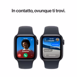 Apple Watch SE (3nd generation) SE 3 GPS, Cassa 40 mm in alluminio galassia con Cinturino Sport sabbia - M/L - Vista aggiuntiva 3