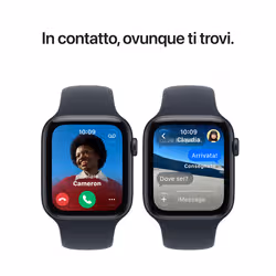 Apple Watch SE (3nd generation) SE 3 GPS, Cassa 44 mm in alluminio galassia con Cinturino Sport sabbia - M/L - Vista aggiuntiva 3