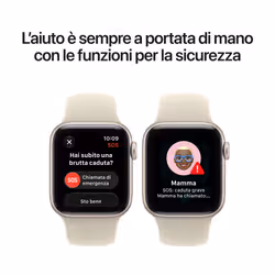 Apple Watch SE (3nd generation) SE 3 GPS + Cellular, Cassa 40 mm in alluminio mezzanotte con Cinturino Sport blu marino - S/M - Vista aggiuntiva 4