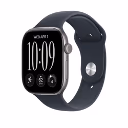 Apple Cinturino Sport blu marino (46 mm) - M/L - Vista aggiuntiva 2