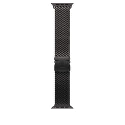 Apple Loop in maglia milanese in titanio nero (49 mm) - Large