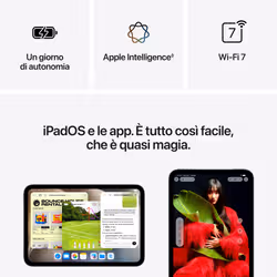 Apple iPad mini Wi-Fi 256GB Vetro nanotexture - Mezzanotte (A20 Pro) - Vista aggiuntiva 7